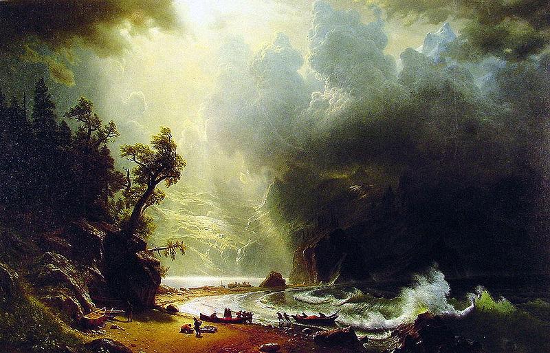 Albert Bierstadt Puget Sound, Pacific Coast
